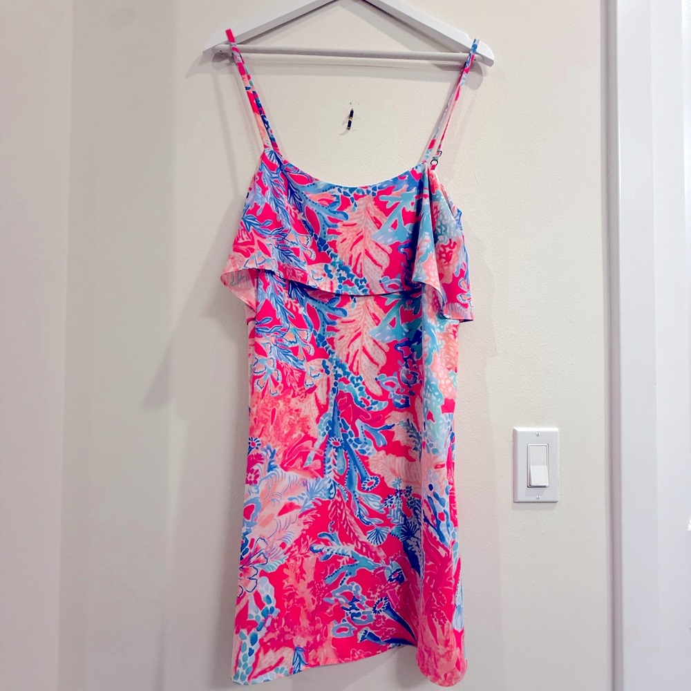 Lilly Pulitzer Pink and Blue Floral Dress